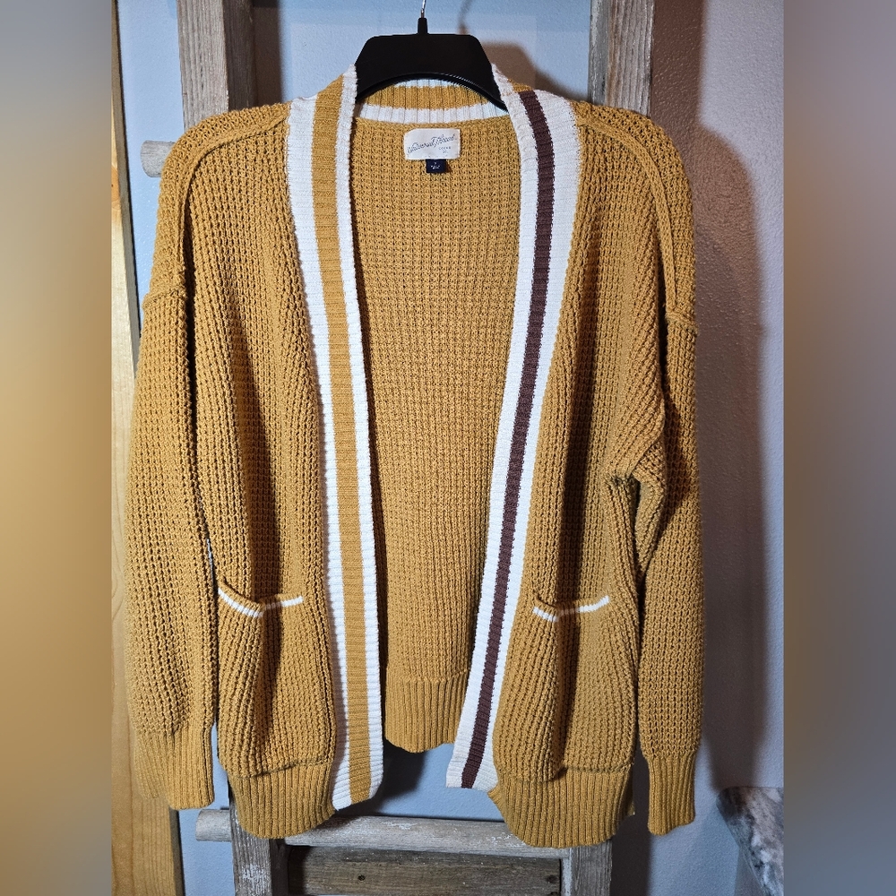 UNIVERSAL THREAD Cozy Mustard Open-Front Cardigan Small